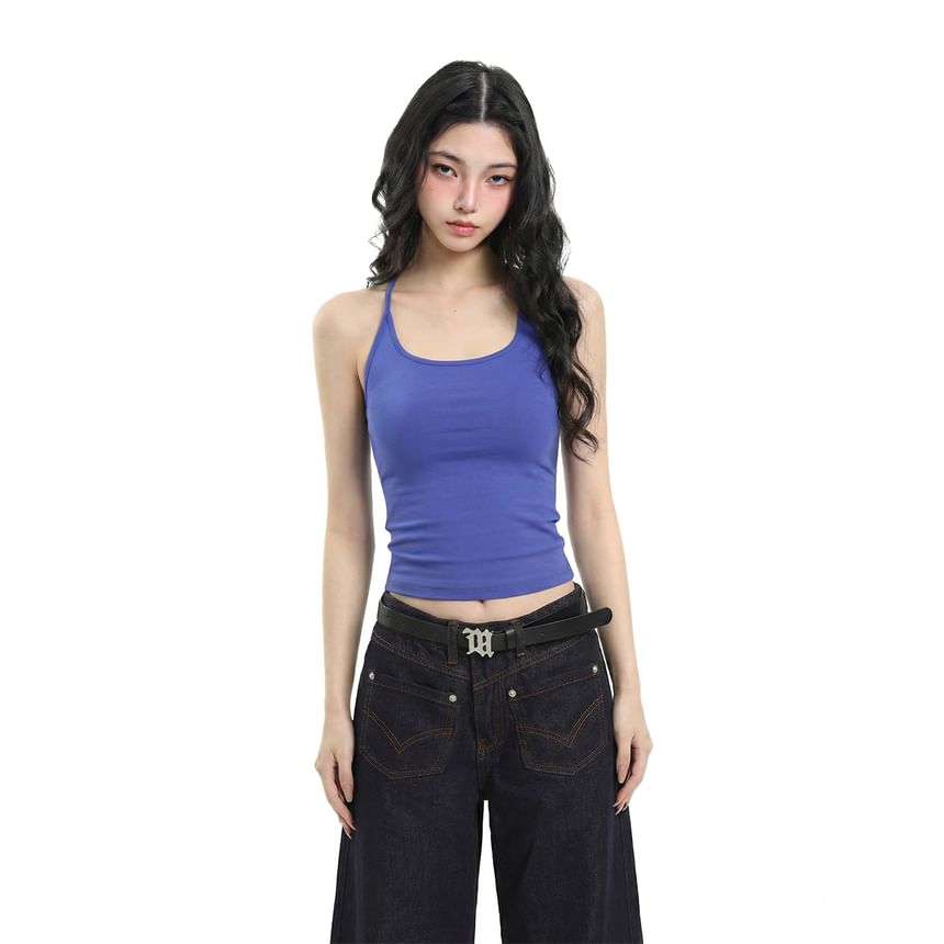Racerback Sleeveless Basic Top