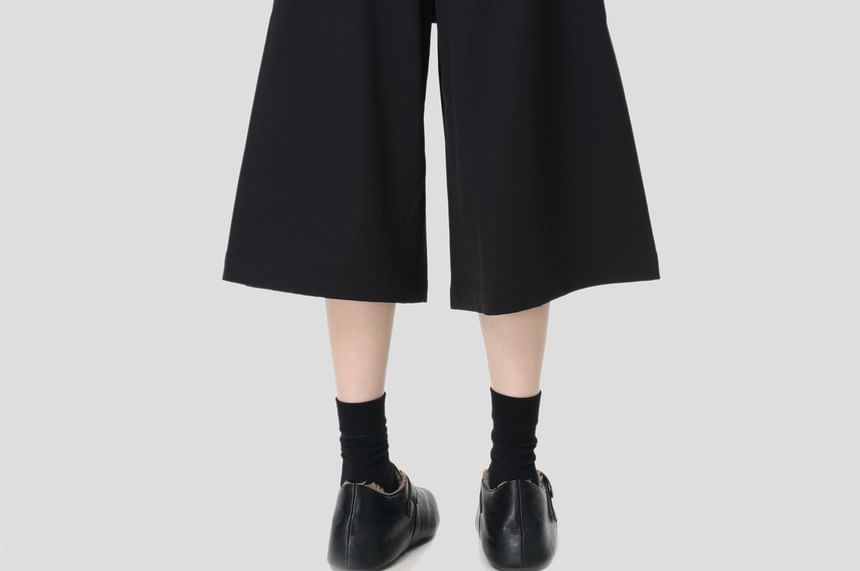Mid-Waist Wide-Leg Jorts