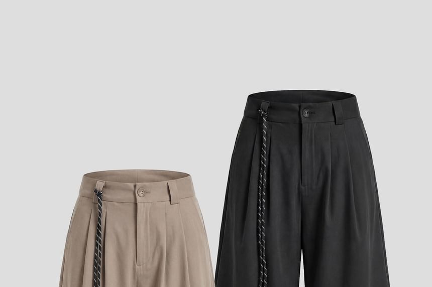 Mid-Waist Wide-Leg Jorts