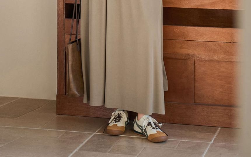 Scoop Neck T-Shirt and Maxi A-Line Skirt Set