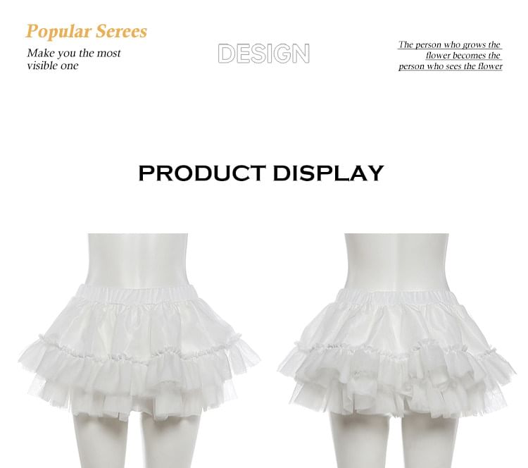 Off-Shoulder Sequin Lace Top and Ruffle Mesh Skirt Set