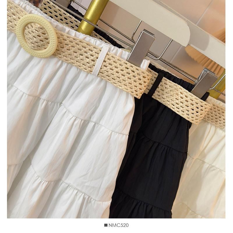 Mid Rise Mini A-Line Skirt with Belt