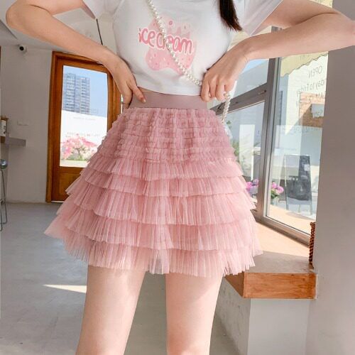 Mid Rise Mini Tiered Skirt