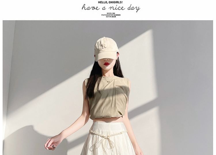 High-Waist Maxi A-Line Skirt