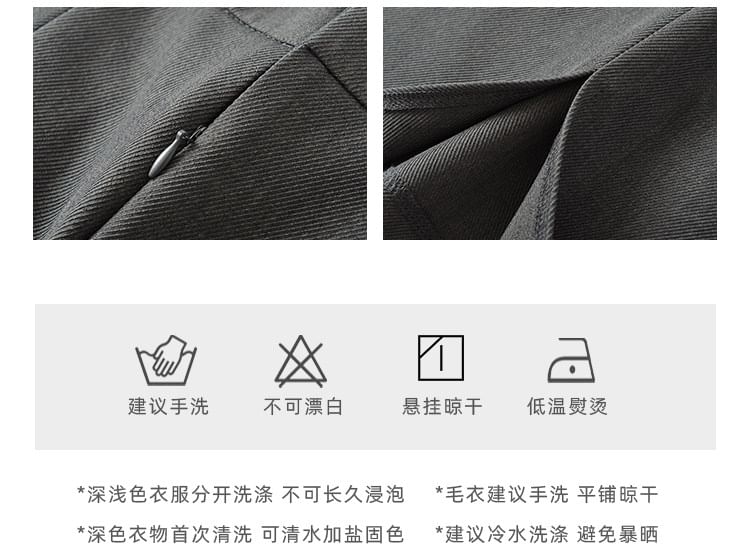 Notch Lapel Double Breasted Vest and High Waist Slit Pencil Skirt Set