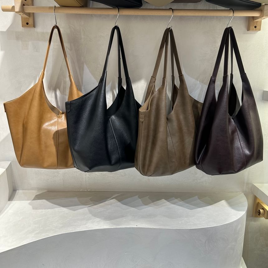 Faux Leather Tote Bag