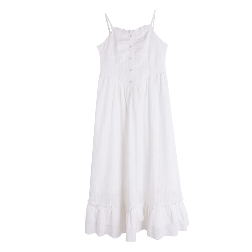 [XL-4XL] Spaghetti Strap Lace A-Line Dress (Various Designs)
