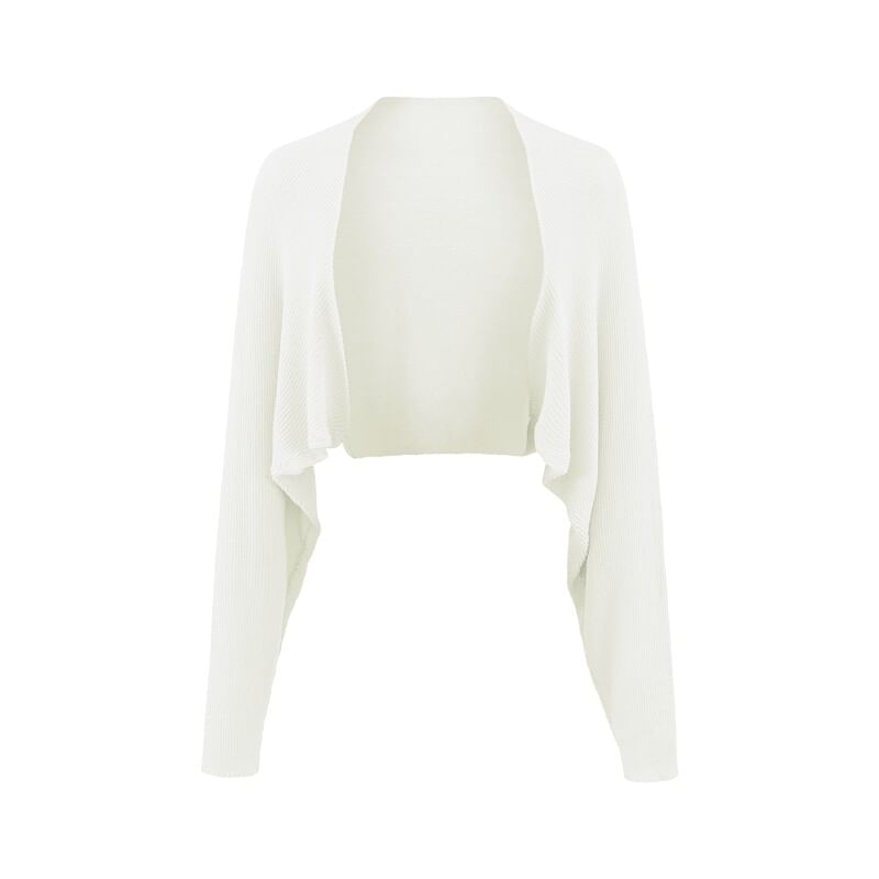 Plain Open Front Bolero Cardigan
