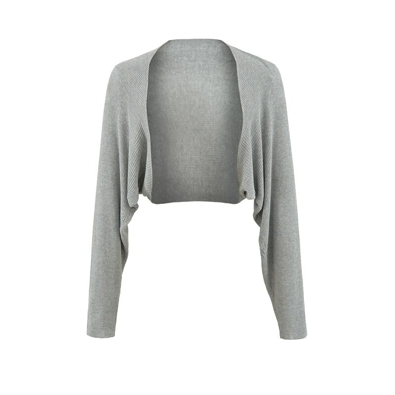 Plain Open Front Bolero Cardigan