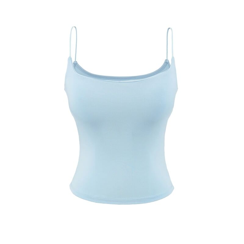 Padded Camisole Top in Solid Color