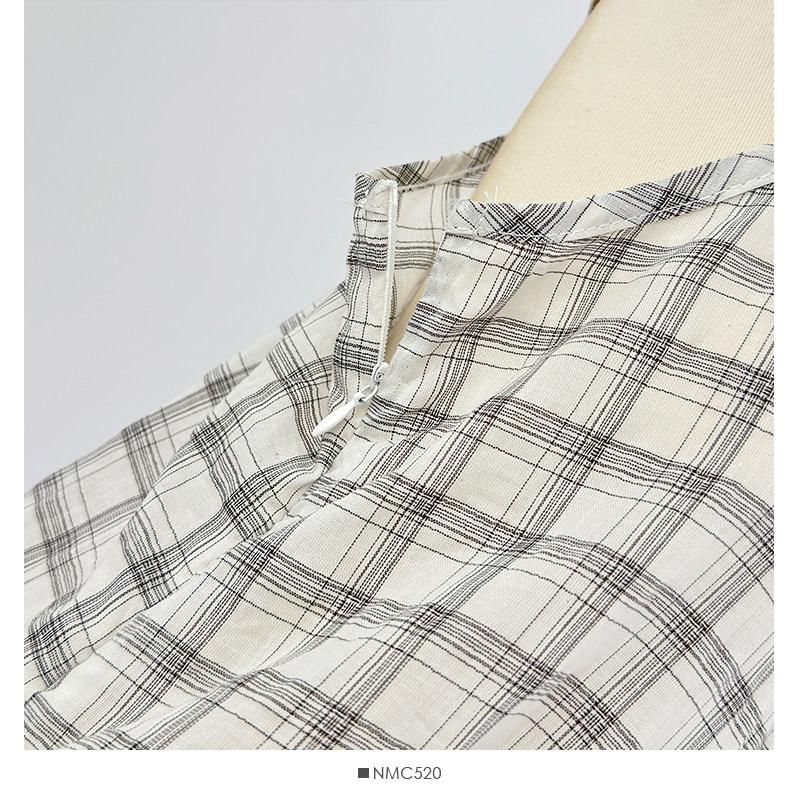 Spaghetti Strap Plaid Tiered Asymmetrical Mini Smock Dress