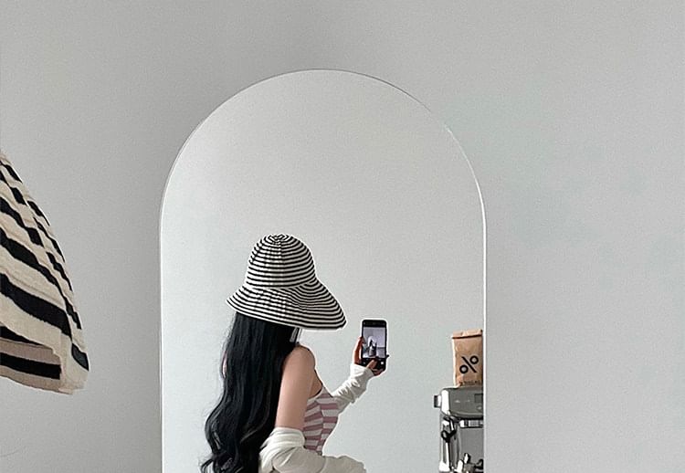 Spaghetti Strap Scoop Neck Striped Maxi A-Line Dress