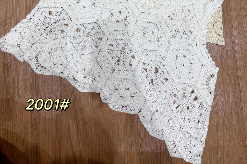Crochet Lace Sleeveless Top