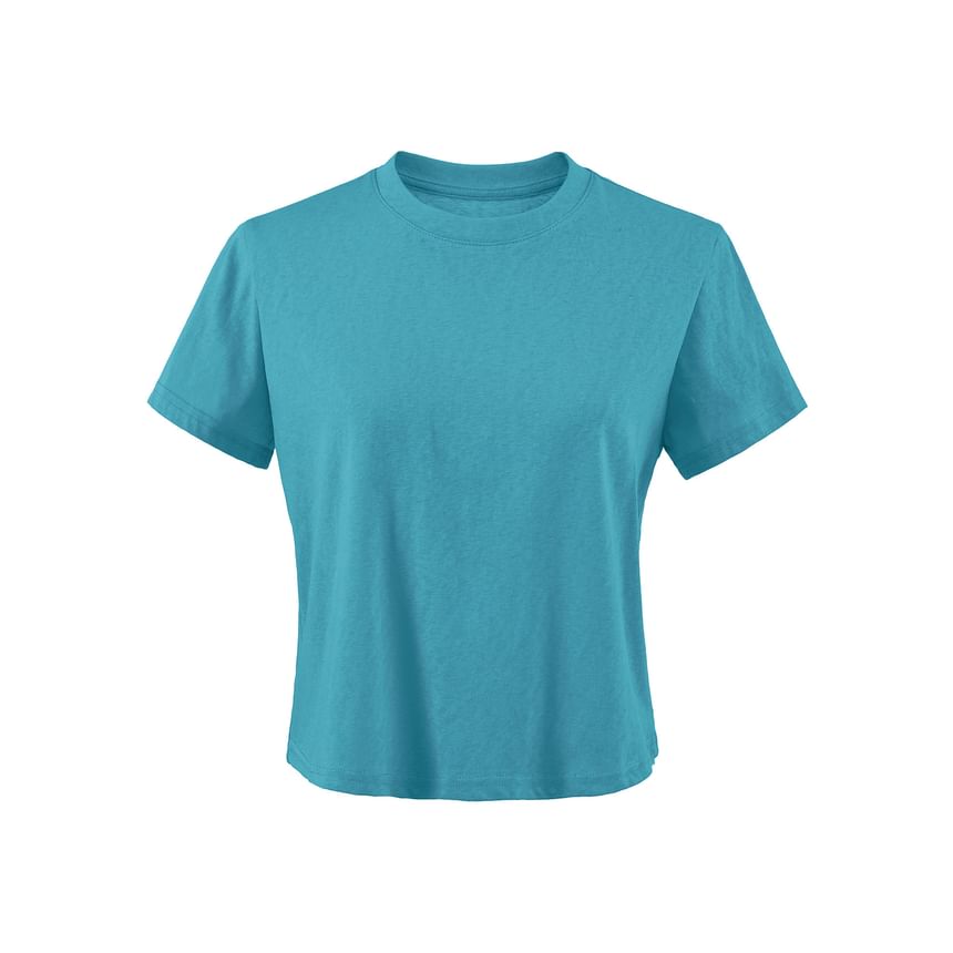 Plain Crew Neck Short Sleeve T-Shirt