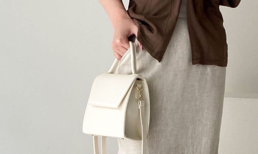 Pleated V-Neck Blouse with Short Sleeves