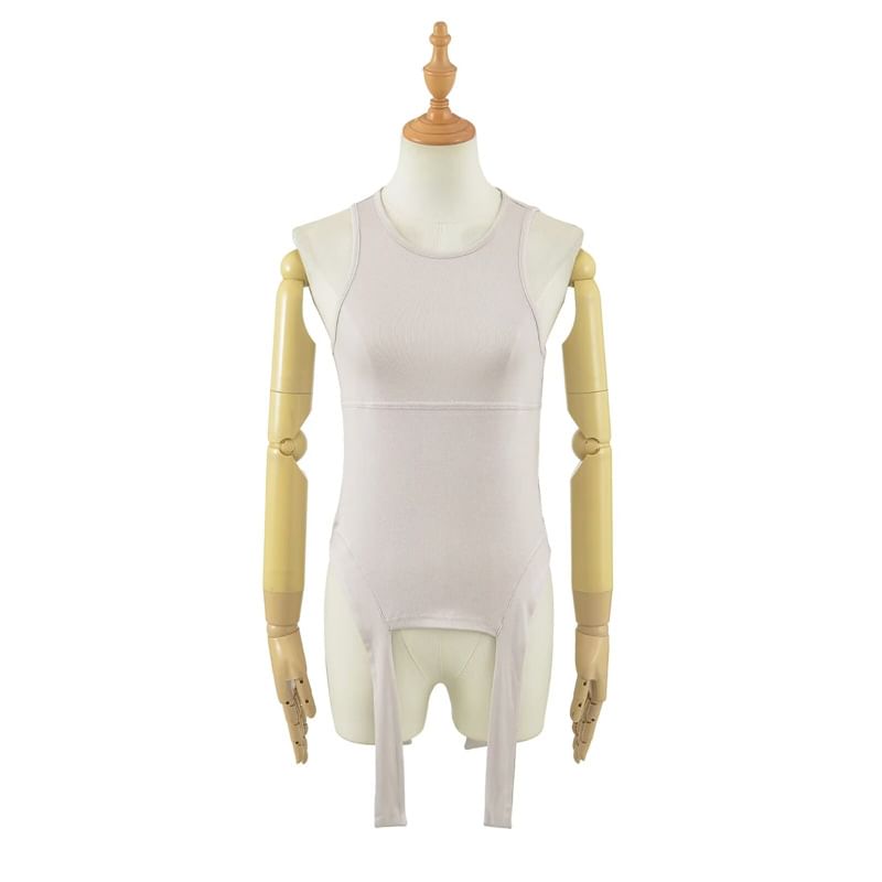 Slim Fit Crew Neck Crop Tank Top