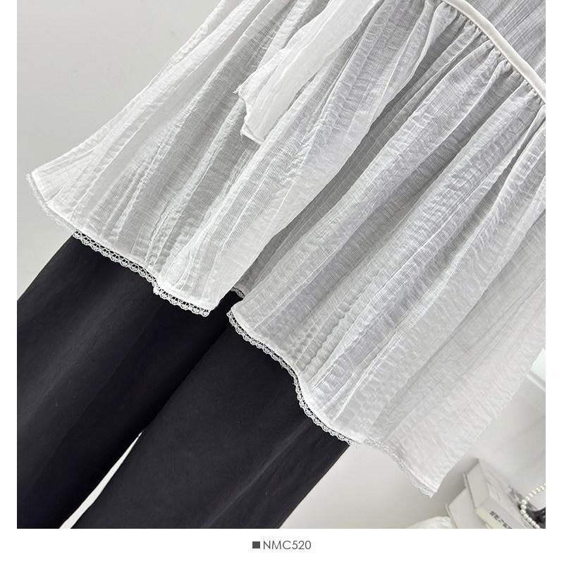 Spaghetti Strap V-Neck Plain Lace Trim Camisole Top