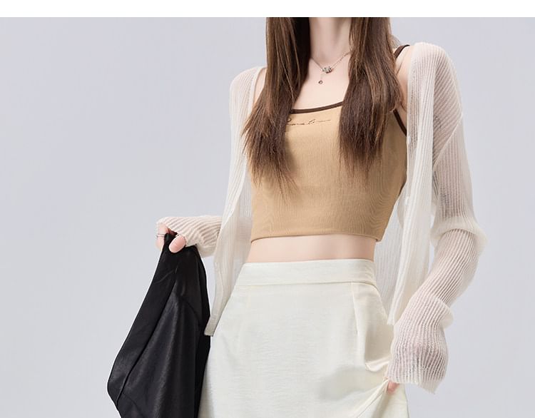 High Waist Plain Asymmetrical Lace Panel Satin Midi A-Line Skirt