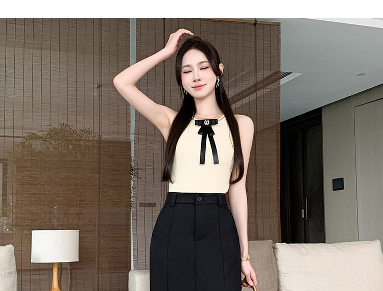 High Waist Plain Panel Maxi Mermaid Skirt