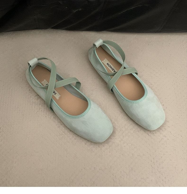 Faux Suede Ballet Flats