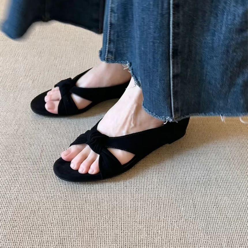 Wedge Heel Twisted Sandals