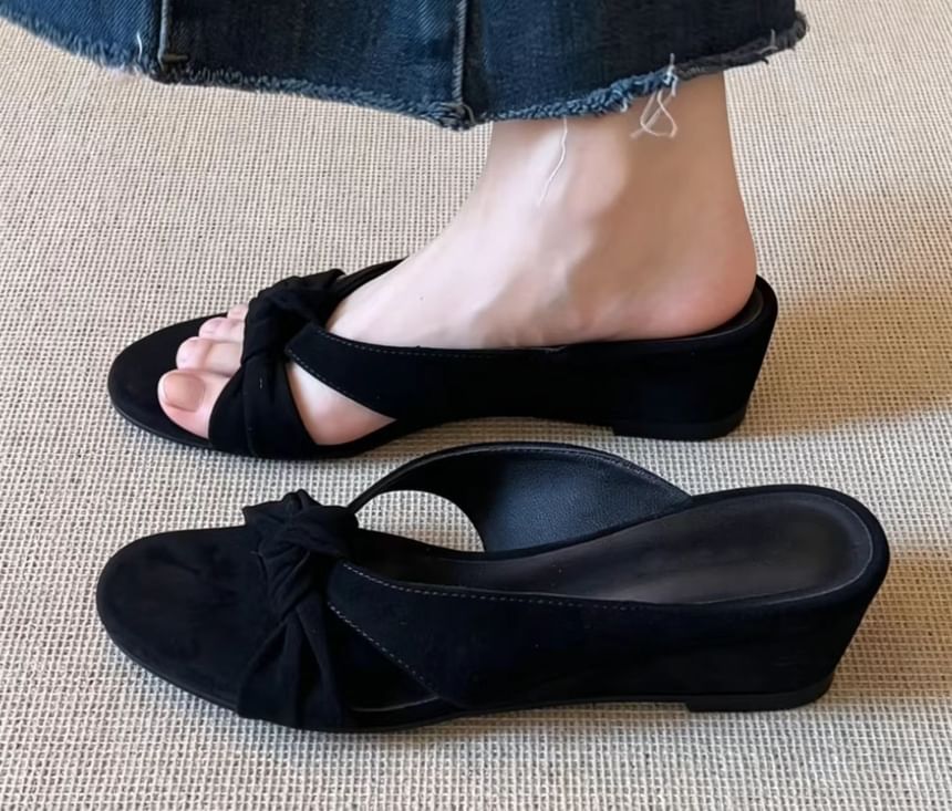 Wedge Heel Twisted Sandals