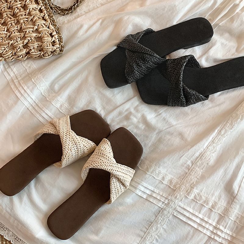 Woven Twisted Sandals