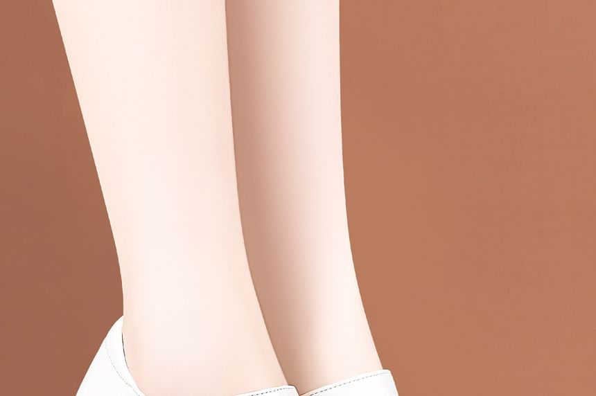 Block Heel Peep Toe Perofrated Sandals (Various Designs)