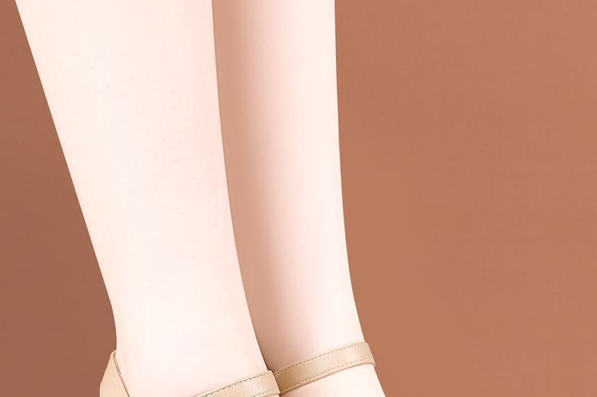Wedge Heel Glitter Strap Sandals