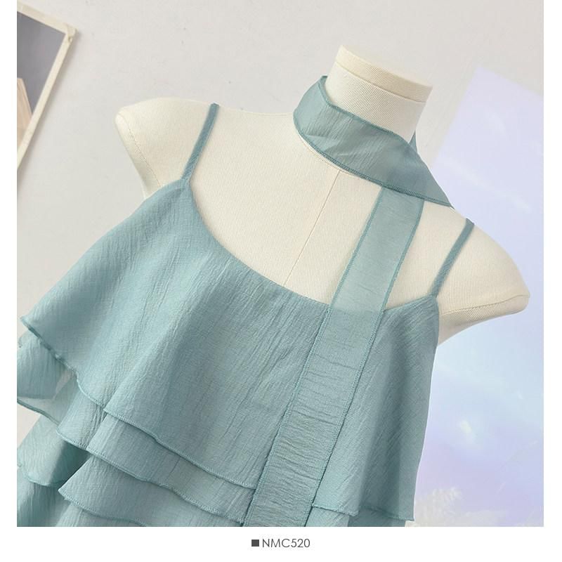 Scoop Neck Ruffled Camisole Top
