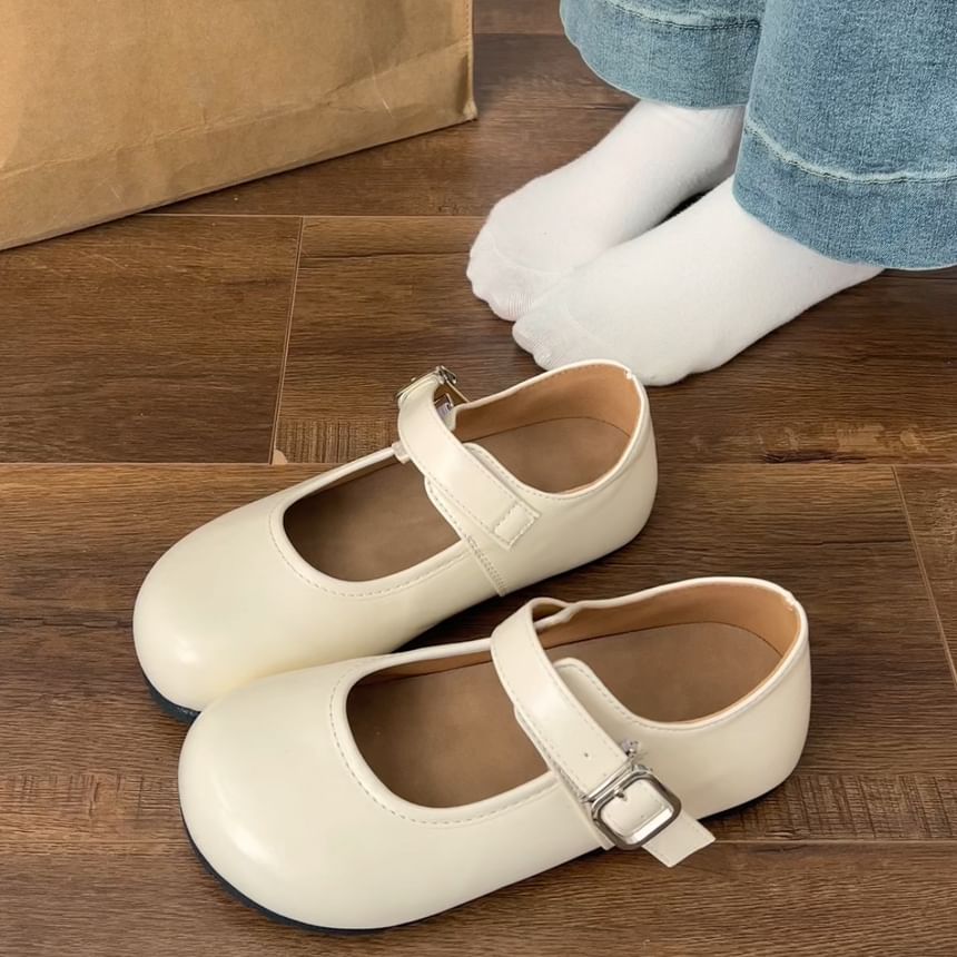 Hidden Wedge Mary Jane Shoes