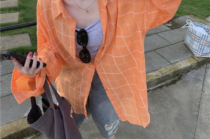 Plaid Button Up Shirt