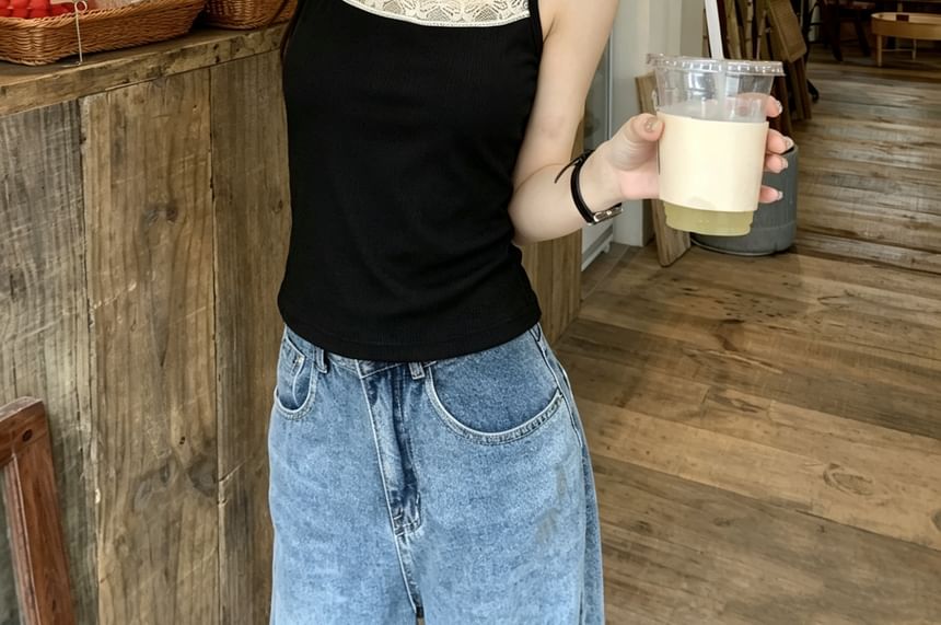 Lace Trim Camisole Top