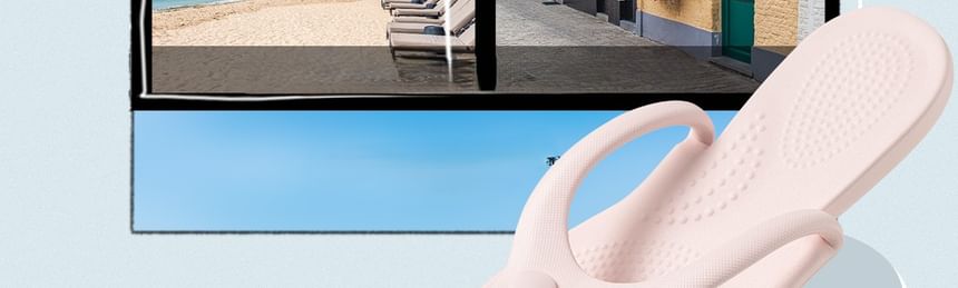 Foldable Plain Flip-Flops