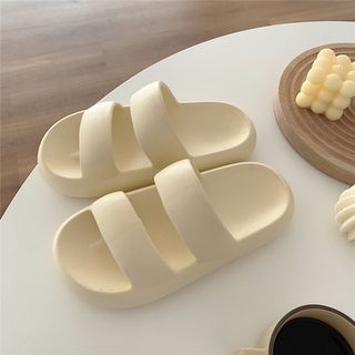 Strappy Platform Slippers