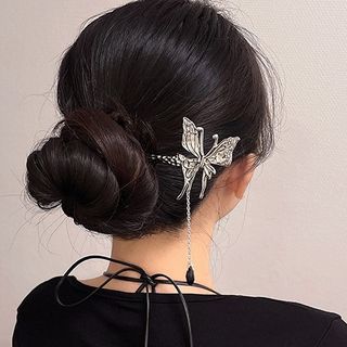 Alloy Stick Butterfly Hair
