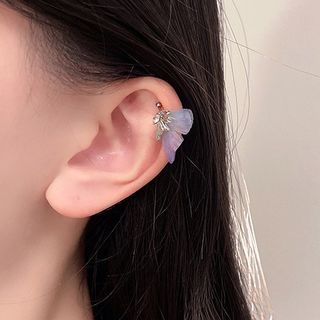 Rhinestone Cuff Earring Butterfly