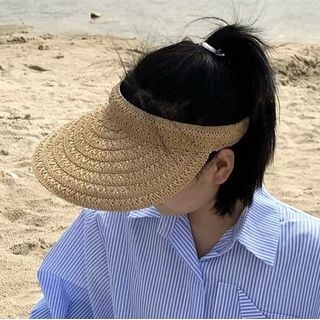 Sun Straw Plain Visor