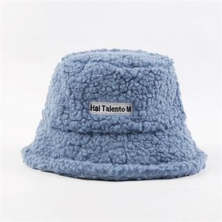 Fleece Lettering Bucket Hat