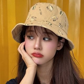 Bucket Hat Durian Print