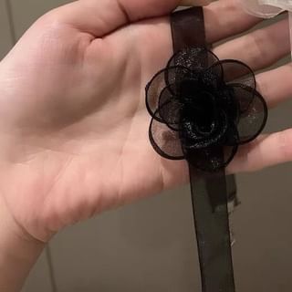 Fabric Floral Choker