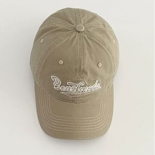 Lettering Embroidered Baseball Cap