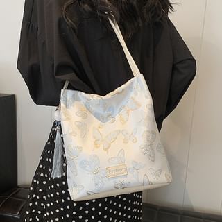 Jacquard Butterfly Bucket Bag