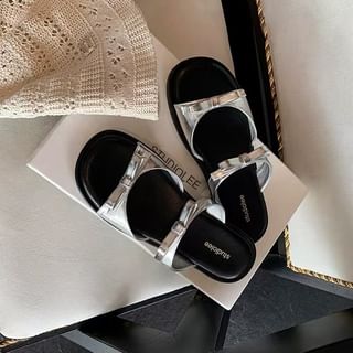 Sandals Slide Bow