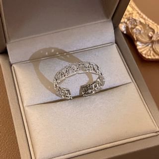 Ring Layered Rhinestone / Open