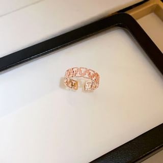 Ring Layered Rhinestone / Open