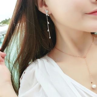 Alloy Dangle Earring Rhinestone