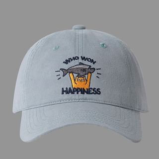 Cat Baseball Cap Embroidered