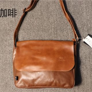 Faux-Leather Shoulder Bag