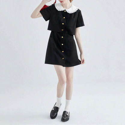 Kawaii Mini Black Dress